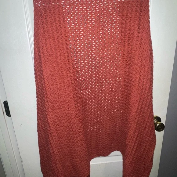 Evy’s Tree The Eden Size 1X Burnt Orange Mid Length Open Front Sweater - Picture 5 of 5